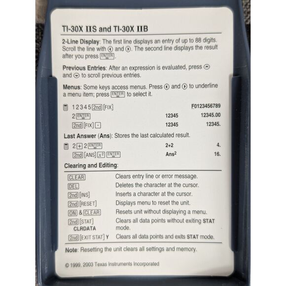Texas Instruments TI-30X IIS Calculator Working Condition - Picture 7 of 7